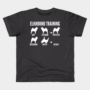 Elkhound Training Norwegian Elkhound Tricks Kids T-Shirt